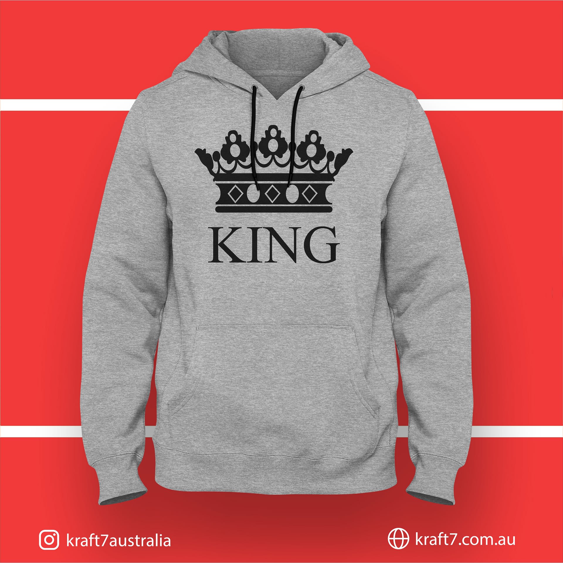 King Hoodie - Kraft7 Australia